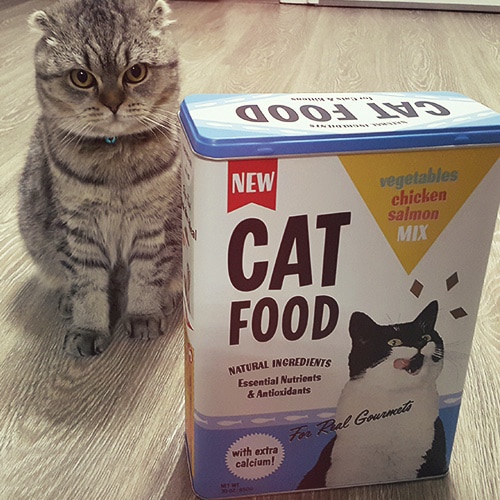 Plåtburk Cat Food Hög