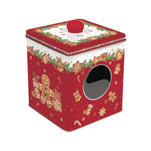 Plåtburk m. Knopp Fancy Gingerbread