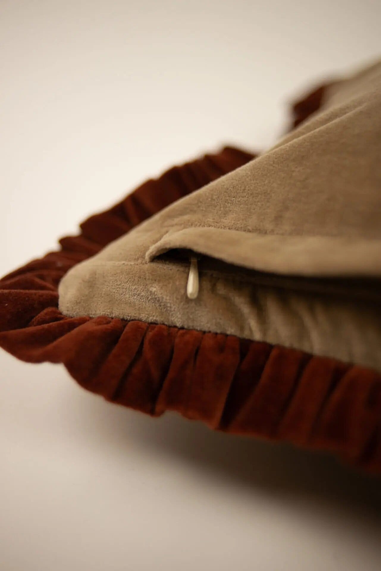 Kuddfodral Doris Beige/Rost