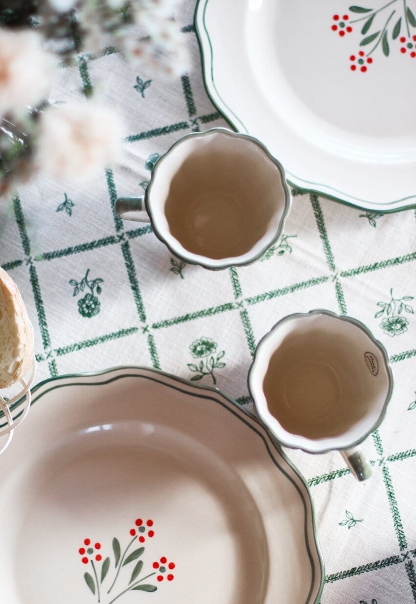 Mugg Esther Vildblomma Grön