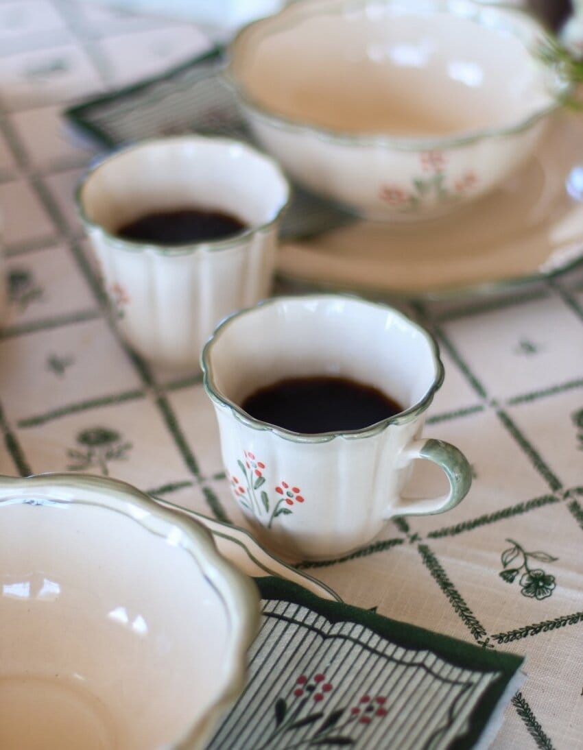 Mugg Esther Vildblomma Grön