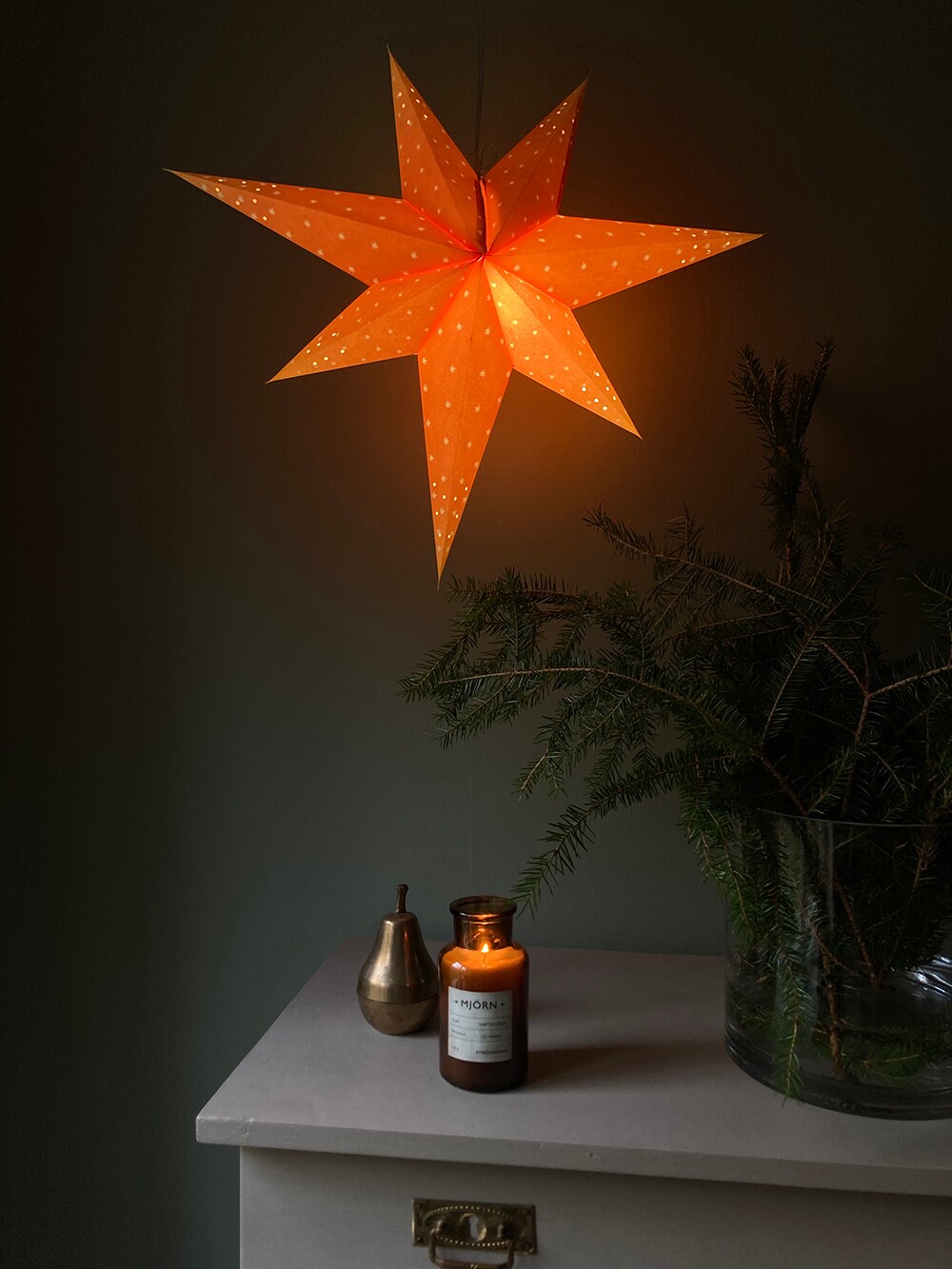 Adventsstjärna Orange