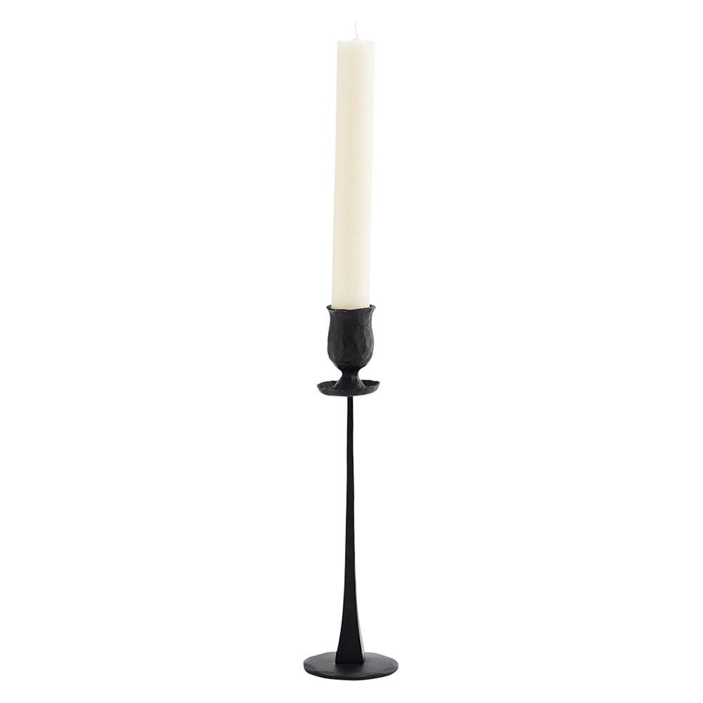 Handsmidd Ljusstake Svart Hög