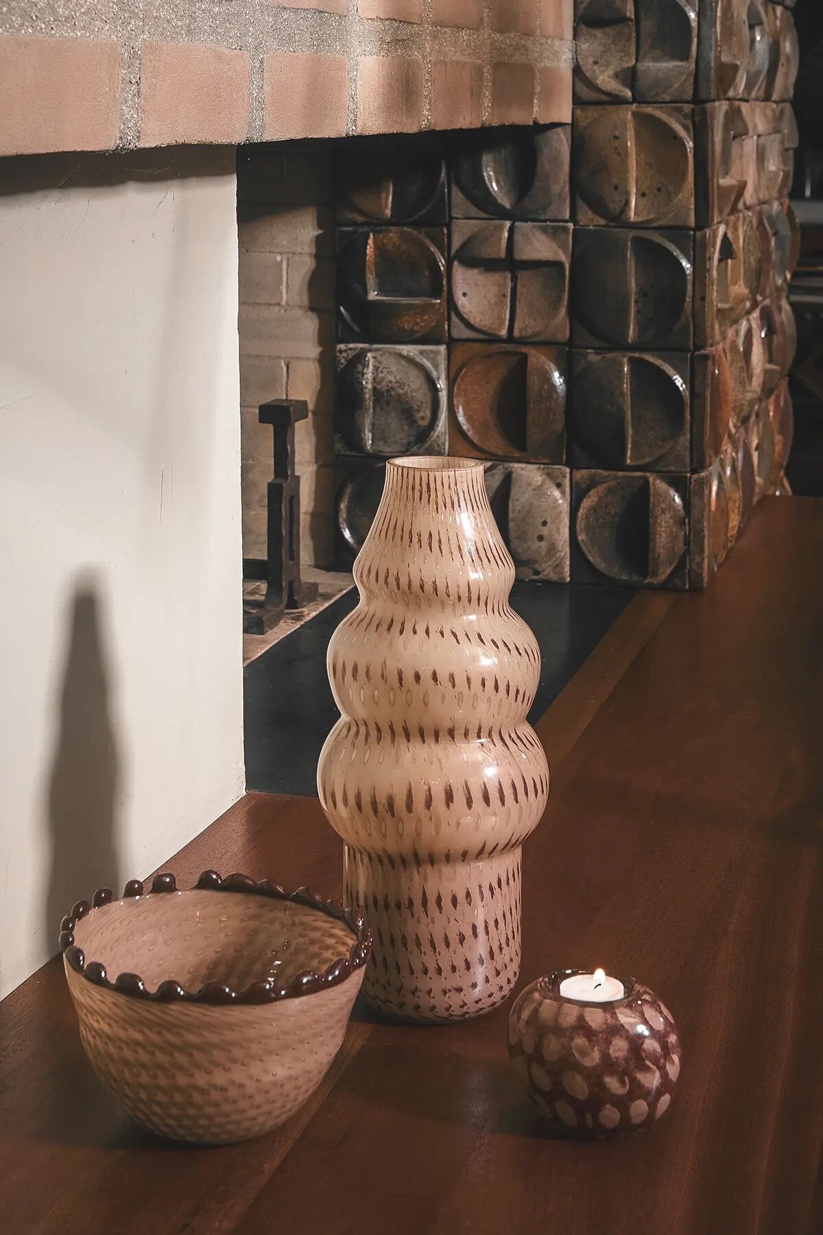 Ljuslykta Maurice Plommon