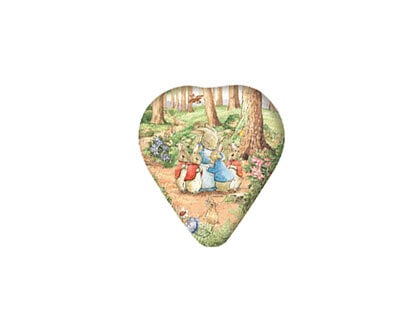 Påskägg Hjärta Beatrix Potter Påskhare m. Familj