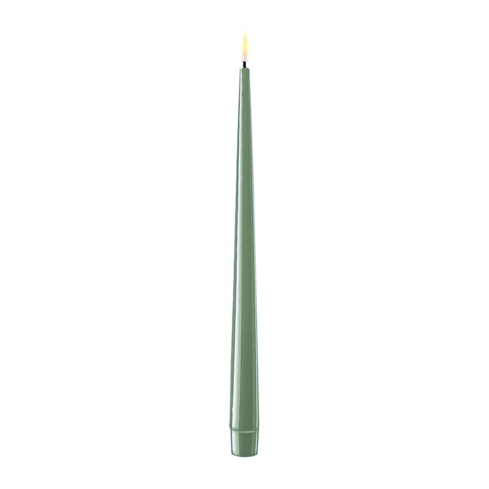 Antikljus LED Olivgrön 2-pack
