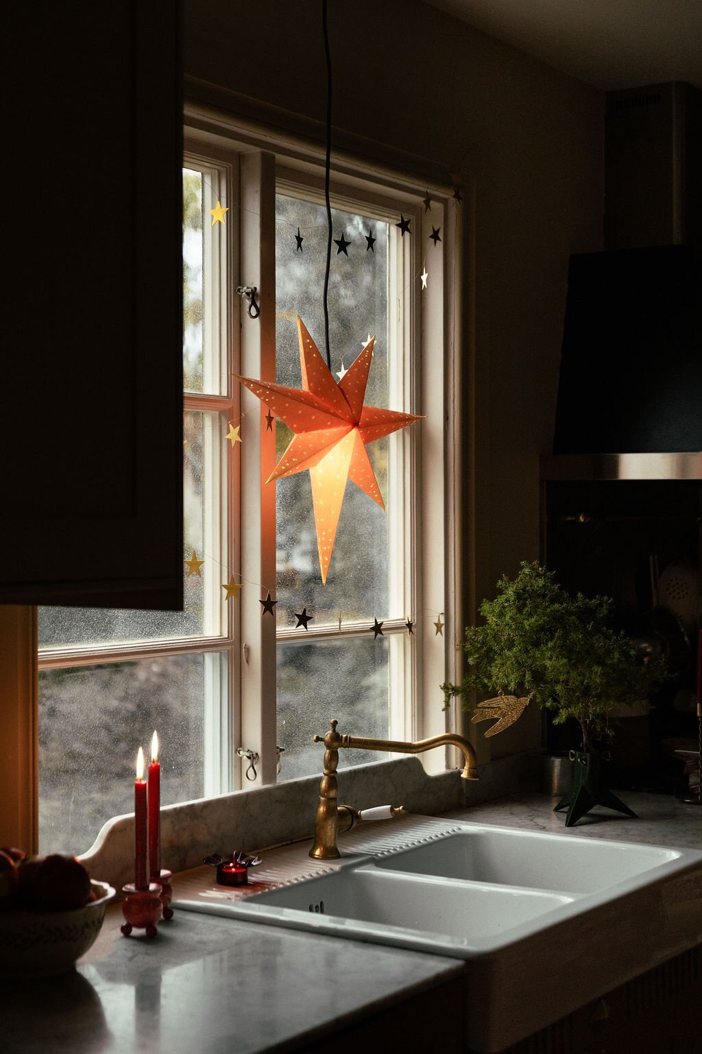 Adventsstjärna Orange