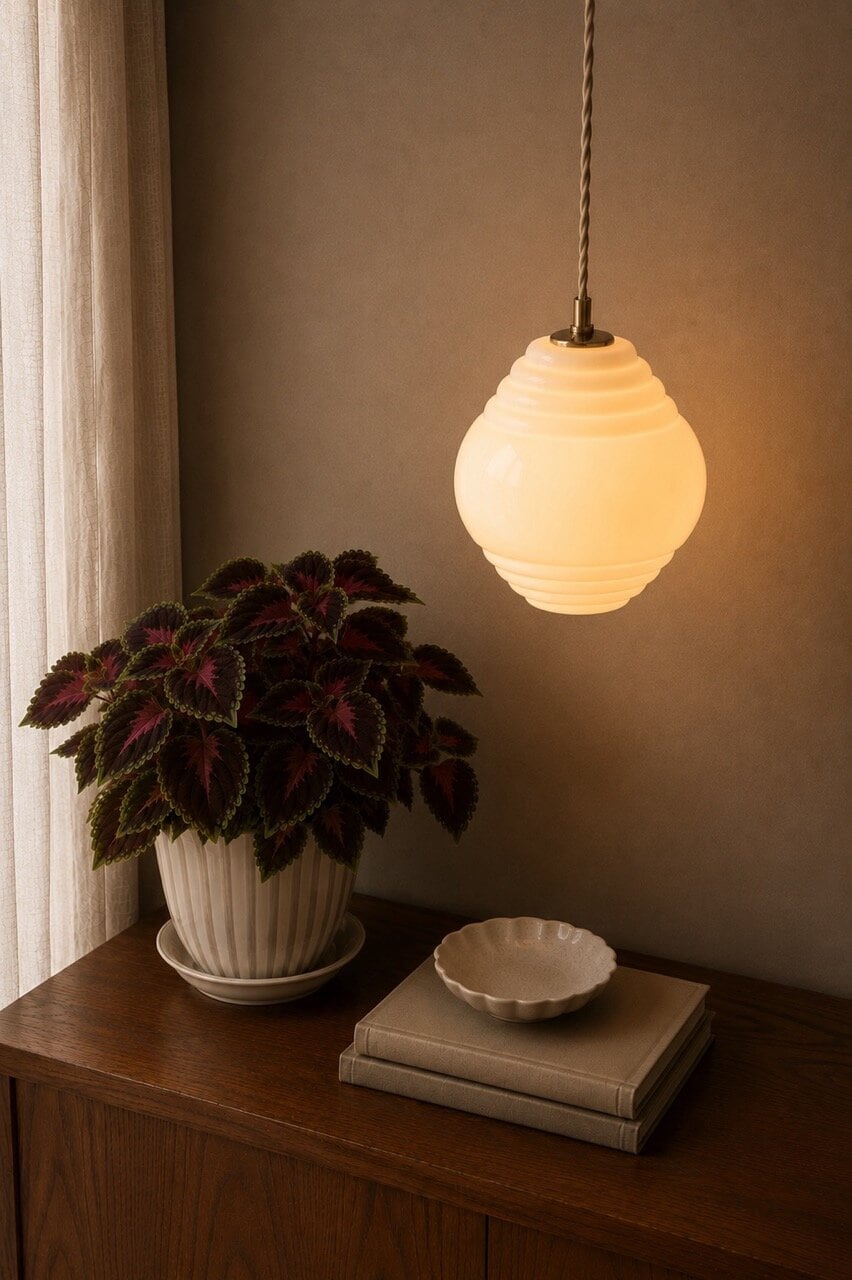 Taklampa Ada Opal Beige
