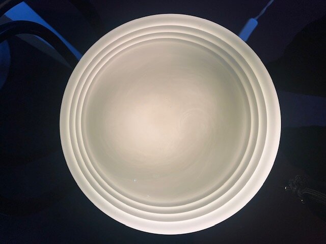 Badrumslampa Tak Hulda Nickel/Opal Vit