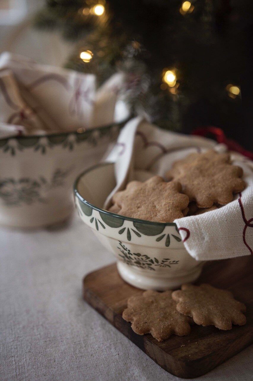 Skål Marion Blomma Grön Mellan