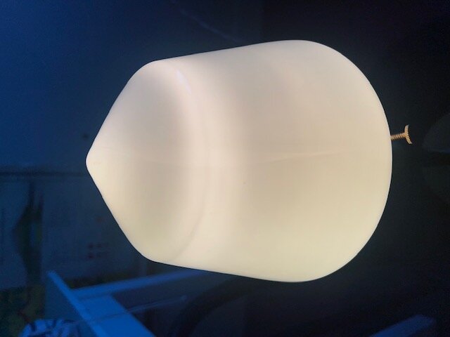 Badrumslampa Tak Signe Nickel/Opal Vit