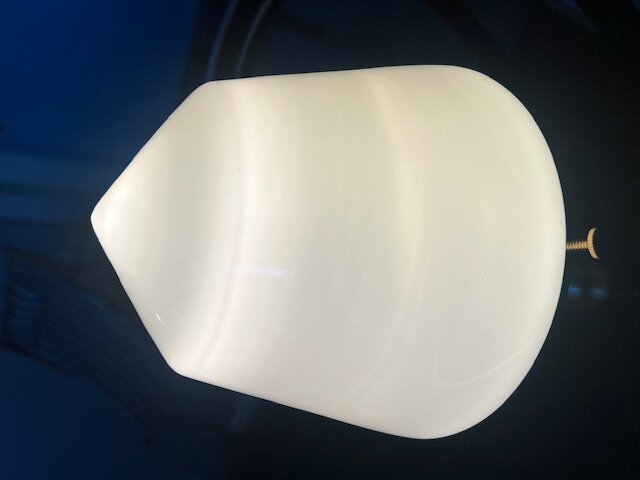 Badrumslampa Tak Signe Nickel/Opal Vit