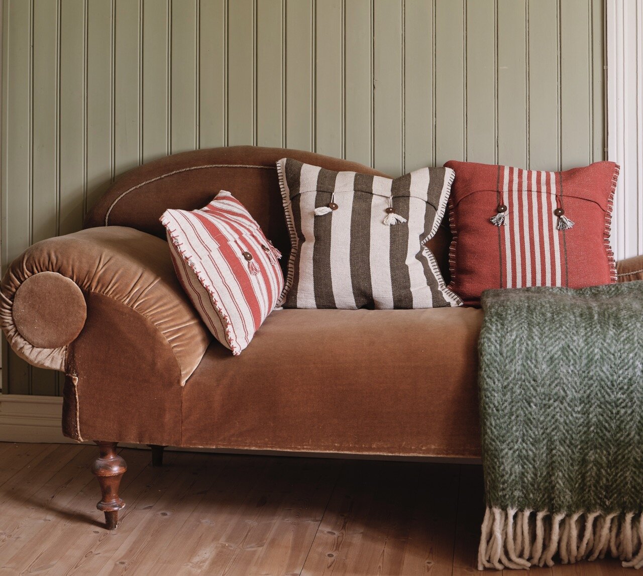 Kuddfodral Tiveden 40 x 60 Röd/Offwhite