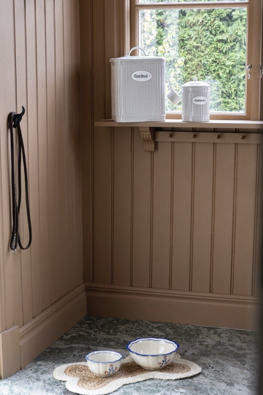 Plåtburk Hugo Hundgodis Beige