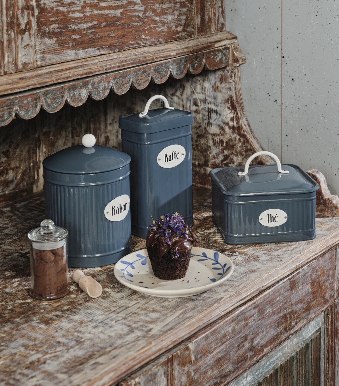 Assiett Viola Blad Blå