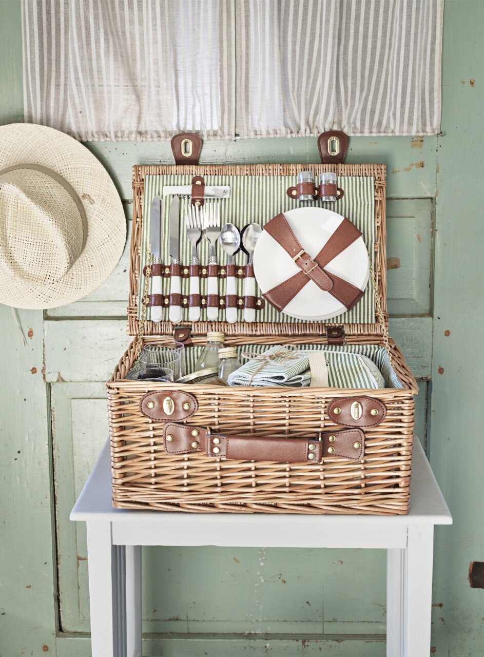 Picknickkorgset Vendela Stor Grön