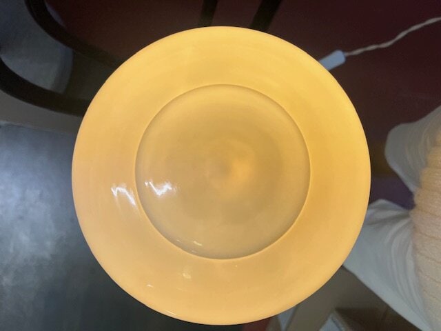 Badrumslampa Tak Valter Mässing/Opal Beige